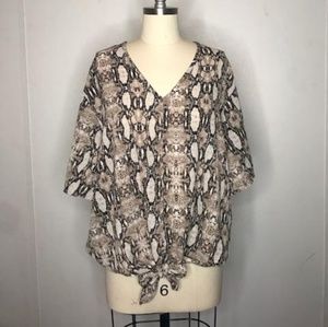 Snake print blouse